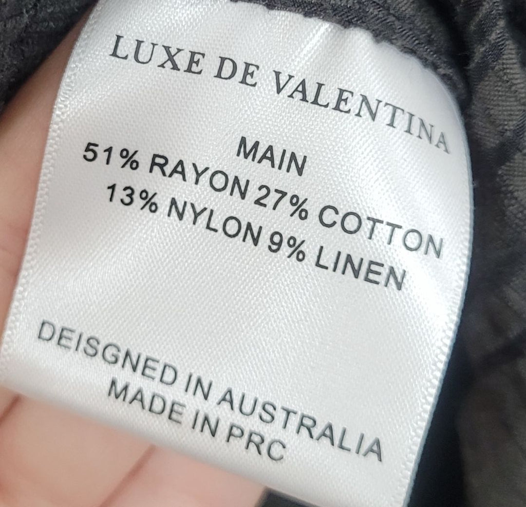 black luxe de valentina Dress, S