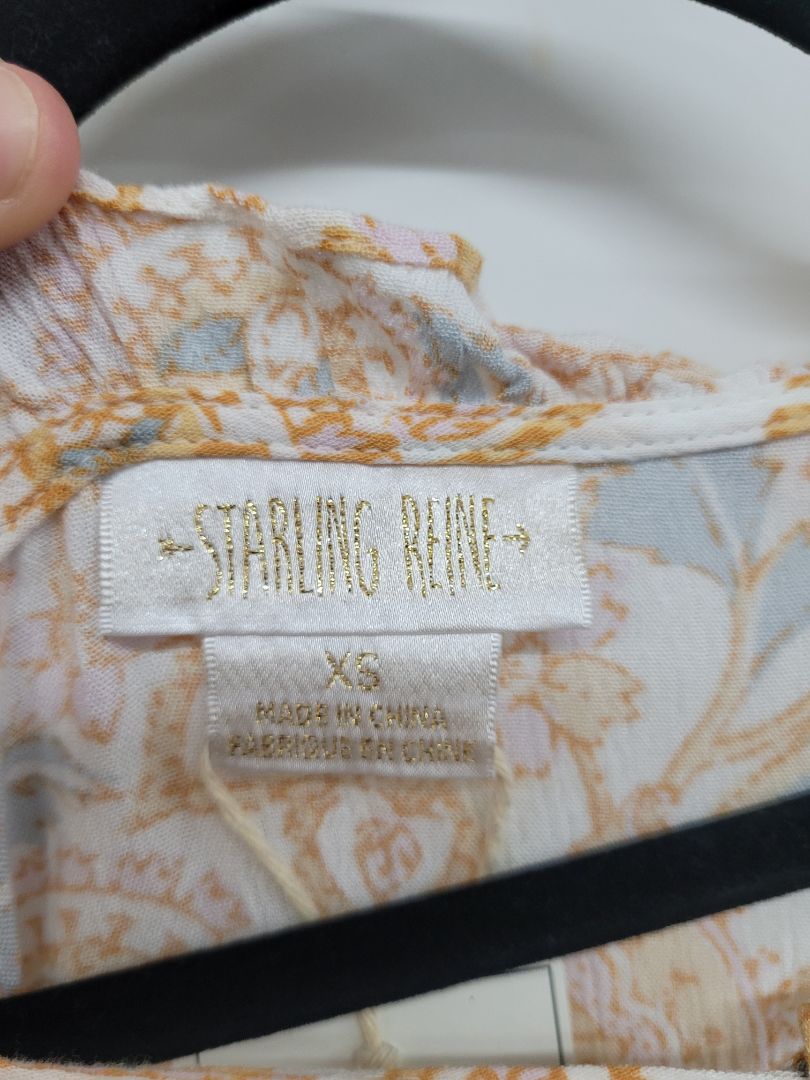 White orange Starling reine Dress, XS