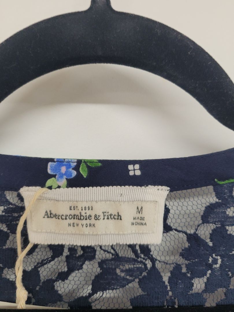Blue flower Abercrombie Dress, M