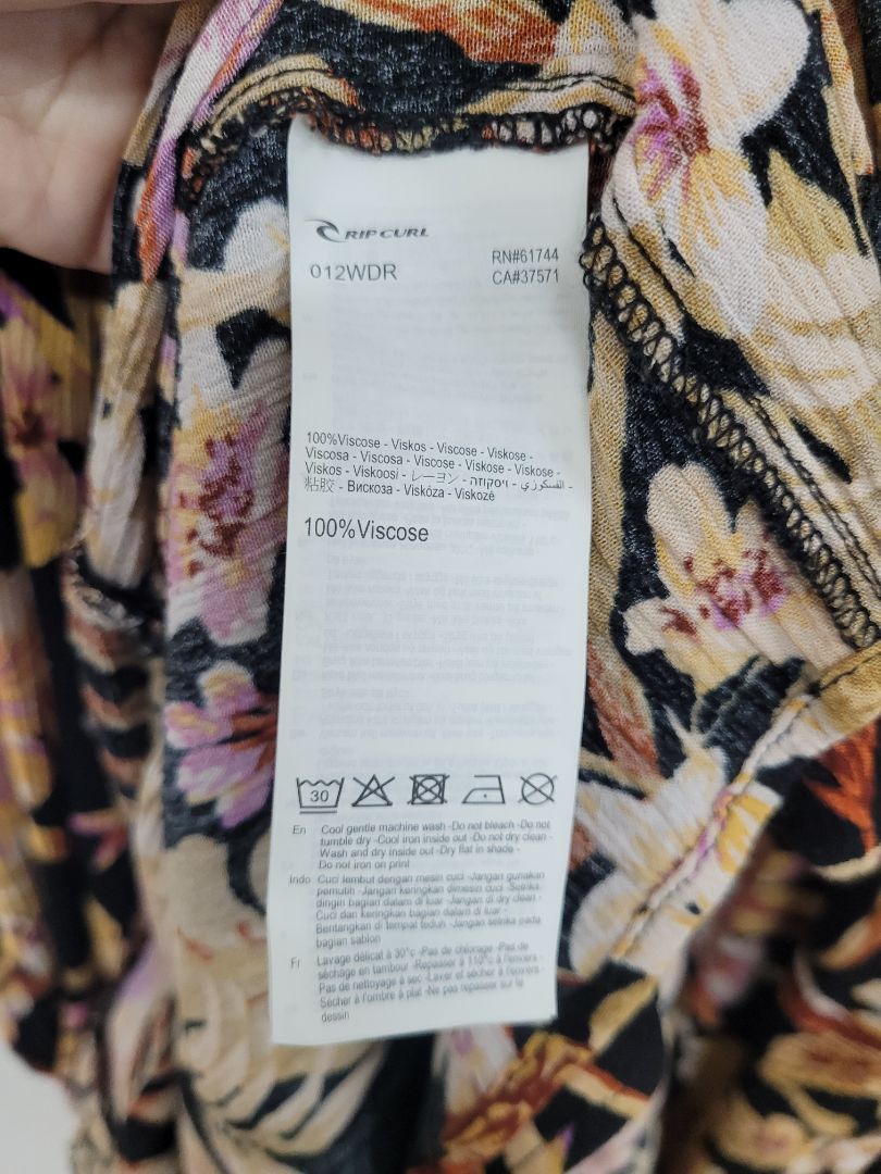 Black orange Ripcurl Dress, XL