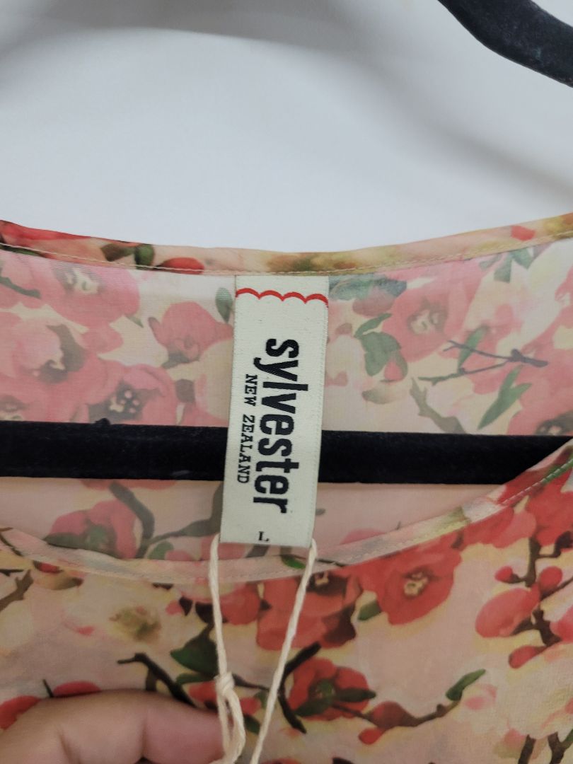 Pink orange floral Kate Sylvester Dress, L