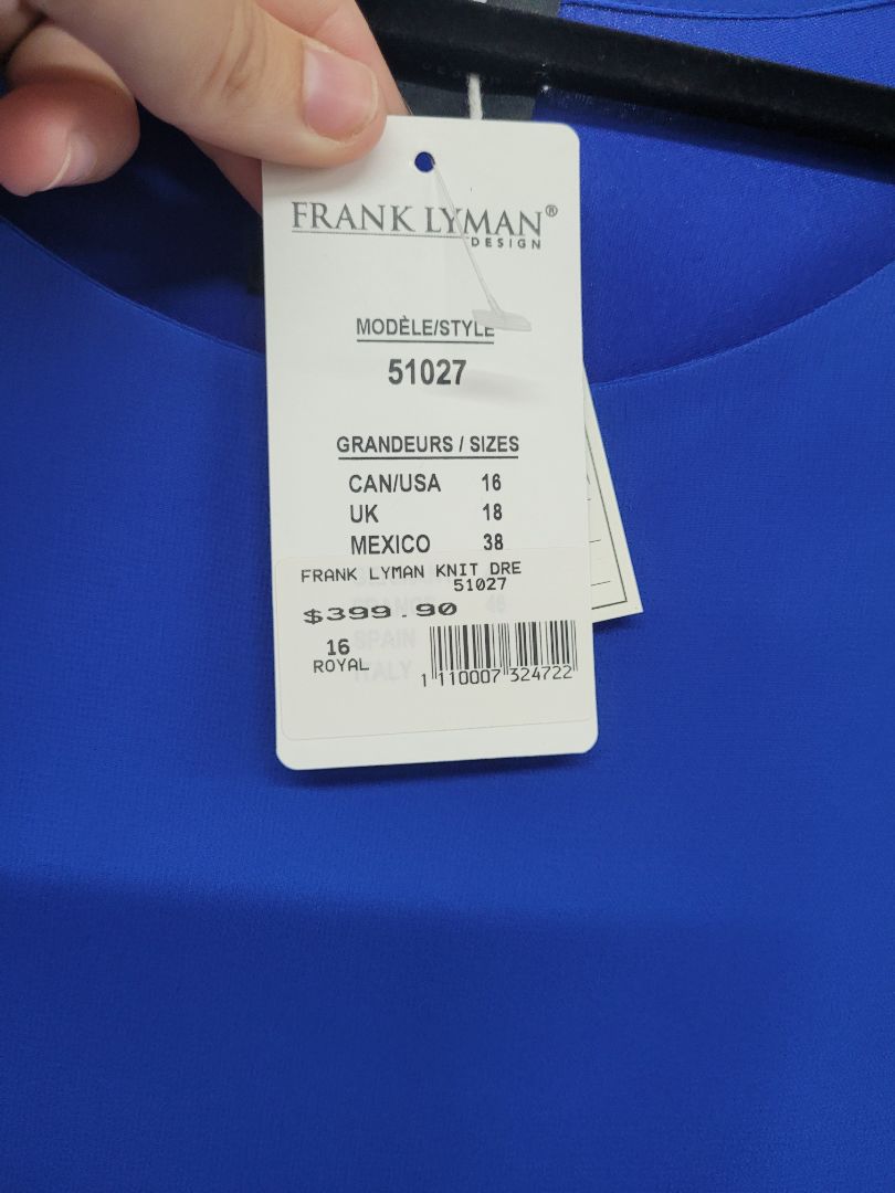 Blue Frank Lyman New with tags, 16