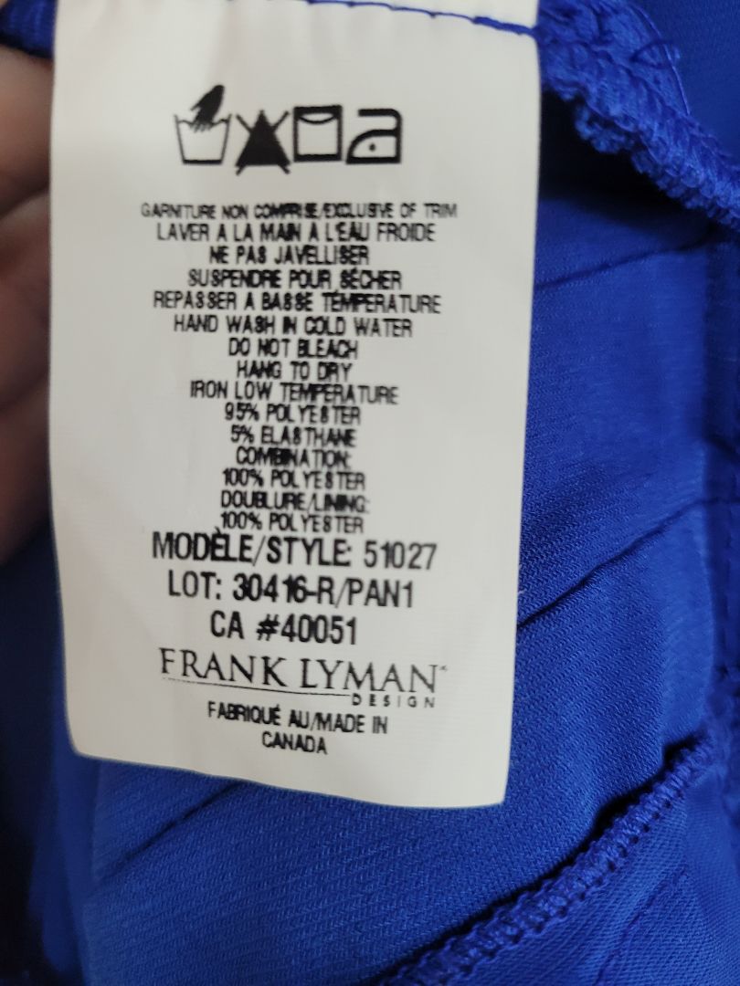 Blue Frank Lyman New with tags, 16