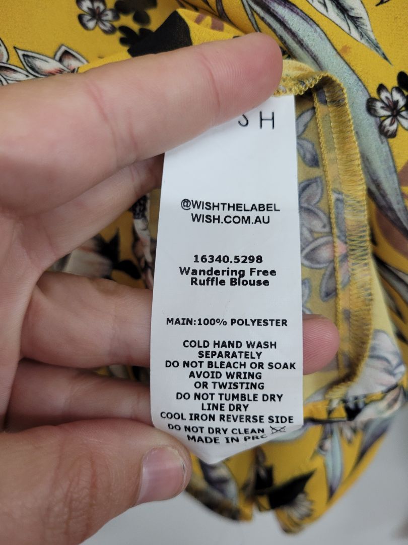 Yellow Wish Long Sleeve Top, 10