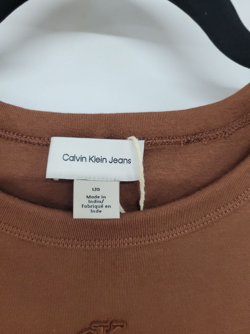 Brown Calvin Klein Midi dress, L