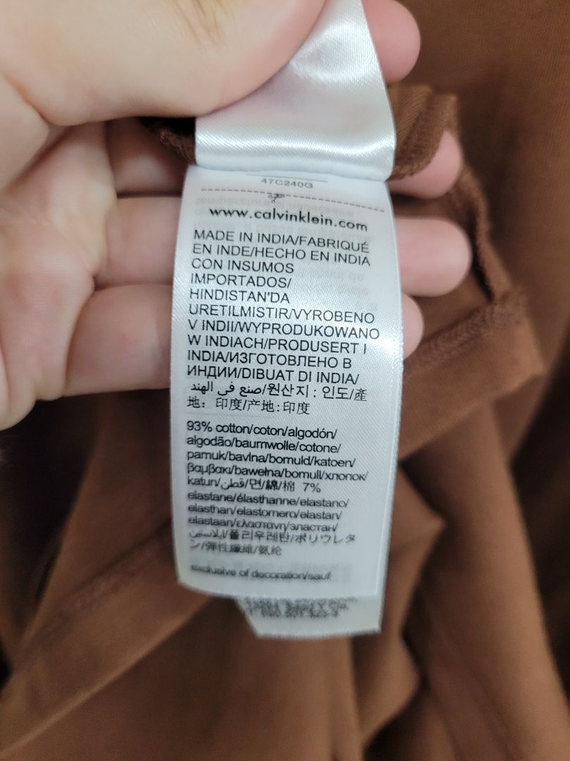 Brown Calvin Klein Midi dress, L