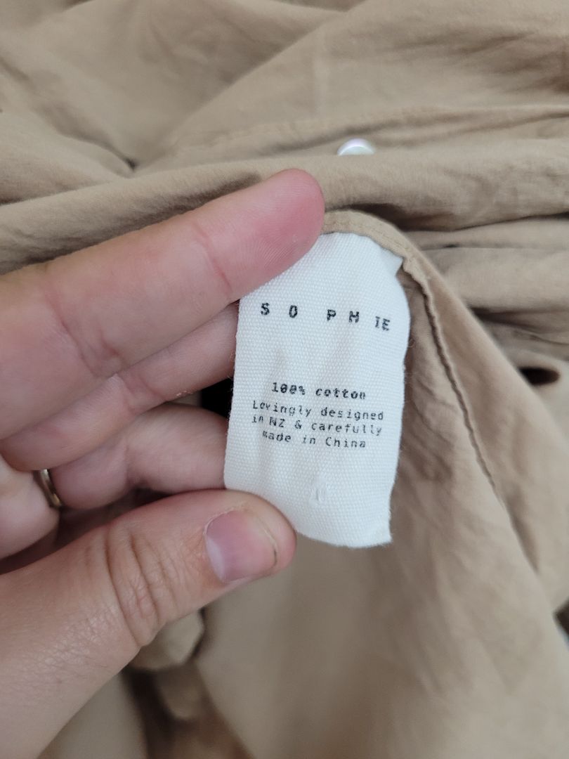 Tan SOPHIE Shirt, one size