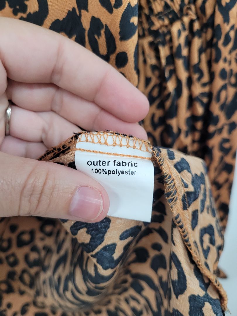 Leopard amaya Long Sleeve Top, 8