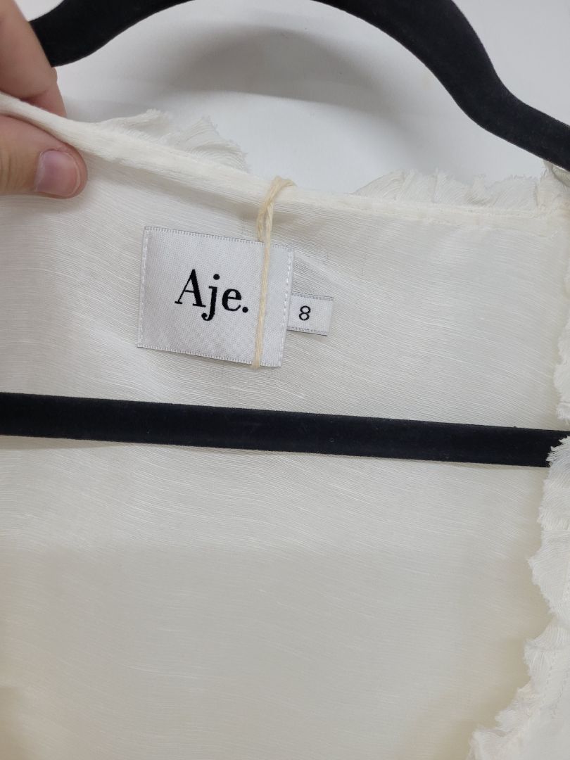 off white AJE Long Sleeve Top, 8