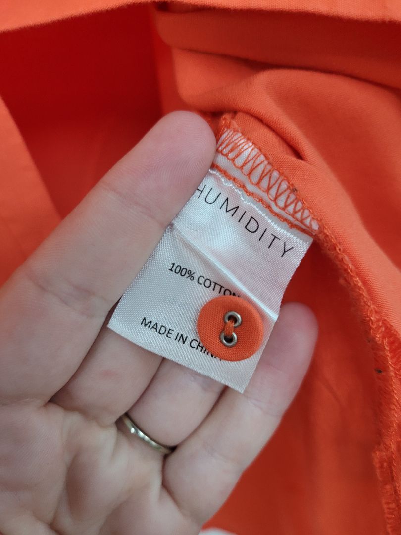 Orange Humidty Shirt, XS