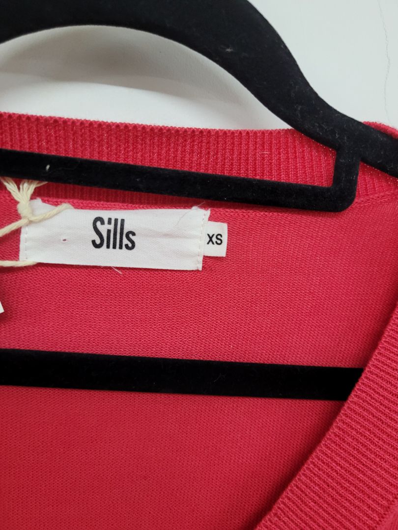 red Sills Long Sleeve Top, xs