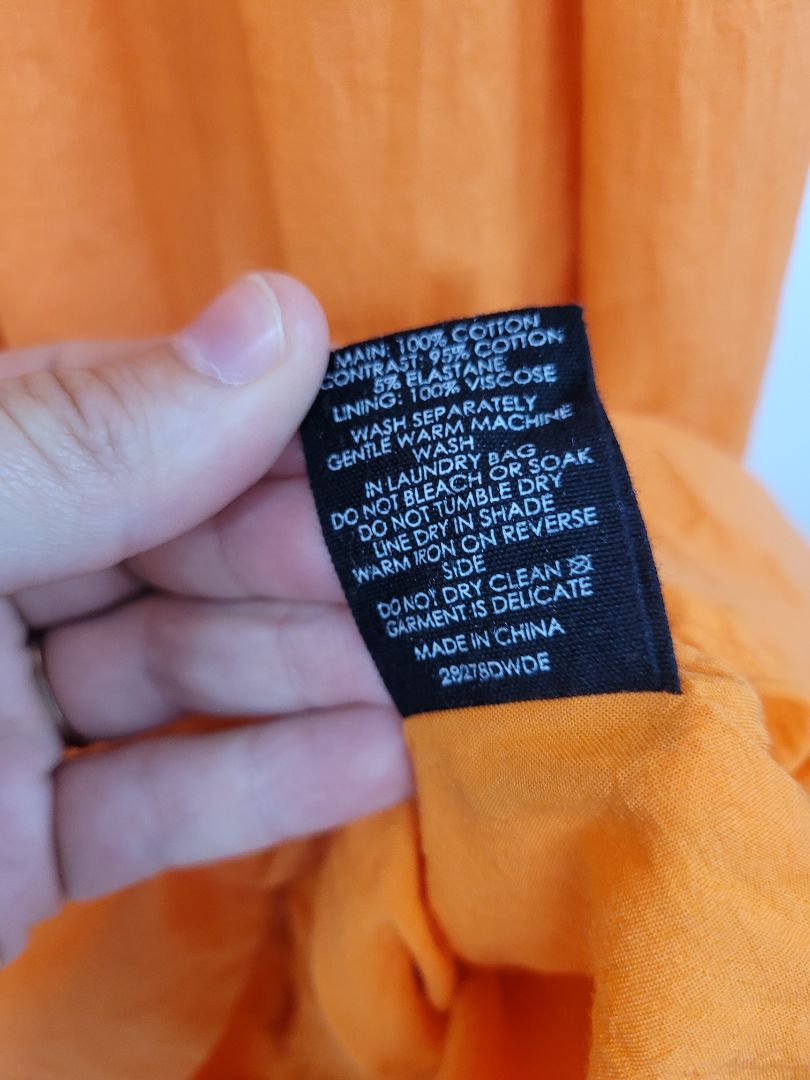 Orange Decjuba Dress, M