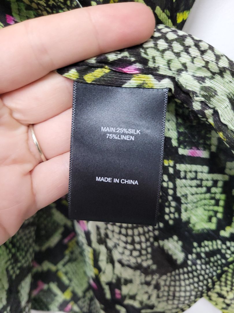 Green black AJE Blouse, 14