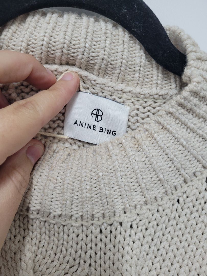 Beige Anine Bing s/s knit, One size