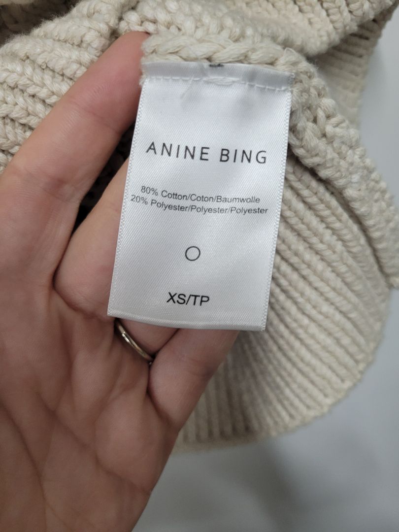 Beige Anine Bing s/s knit, One size