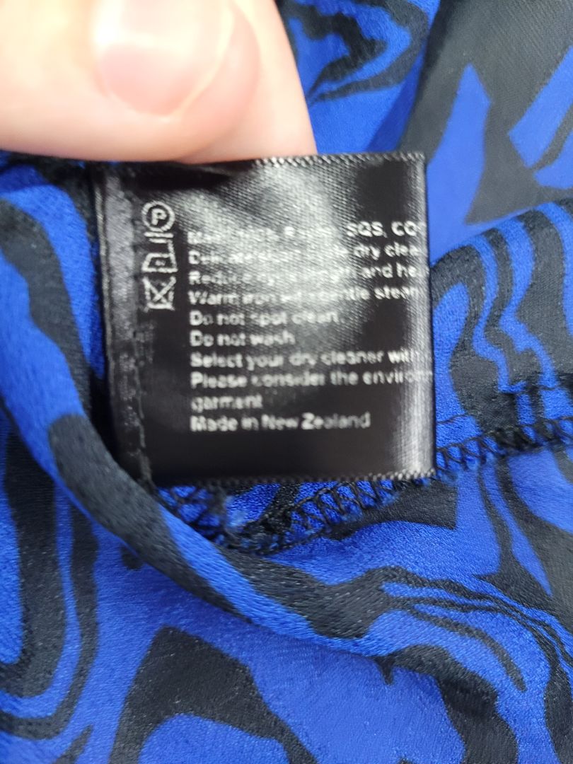 blue,black Kate Sylvester Long Sleeve Top, 14
