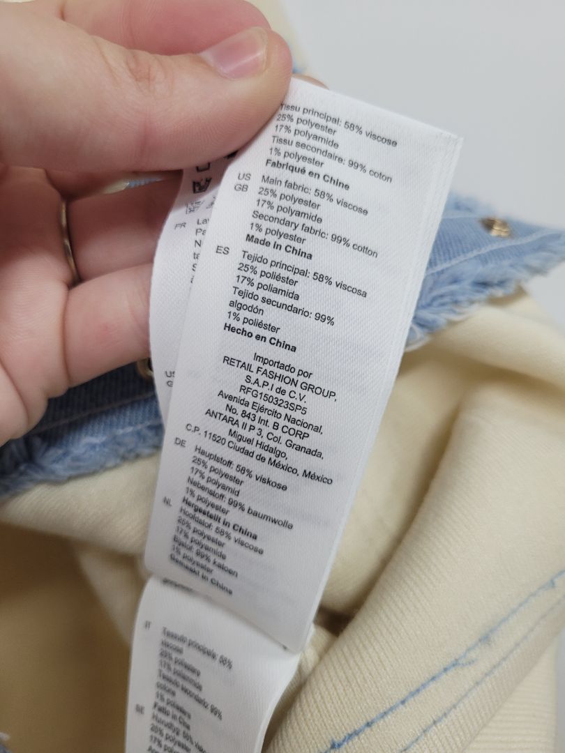 Cream and blue Sandro Jacket, 2