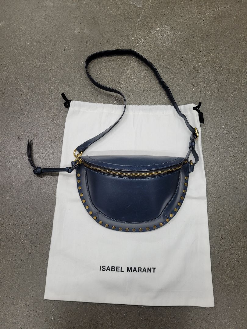 Blue Isabel Marant Studded belt bag