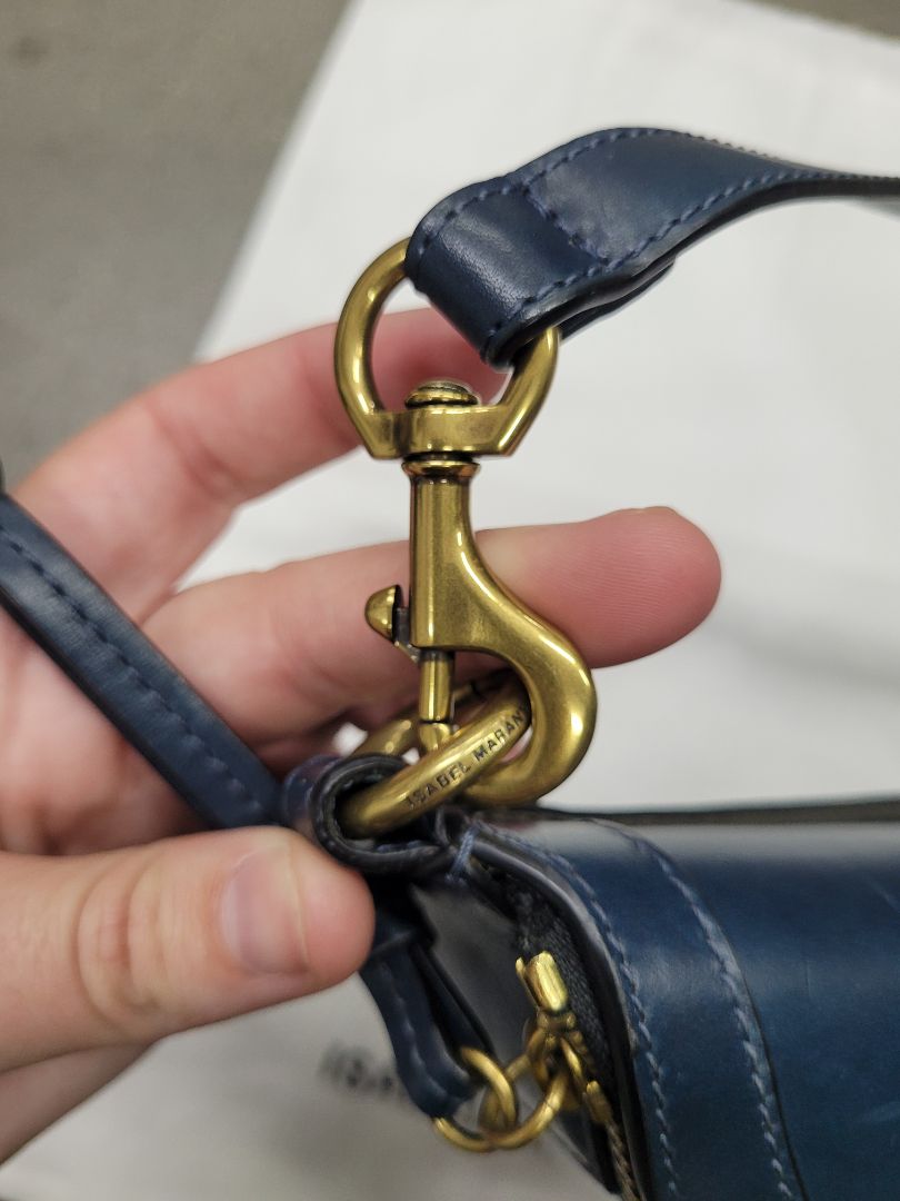 Blue Isabel Marant Studded belt bag