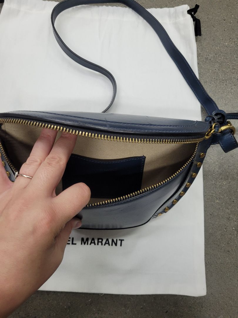Blue Isabel Marant Studded belt bag