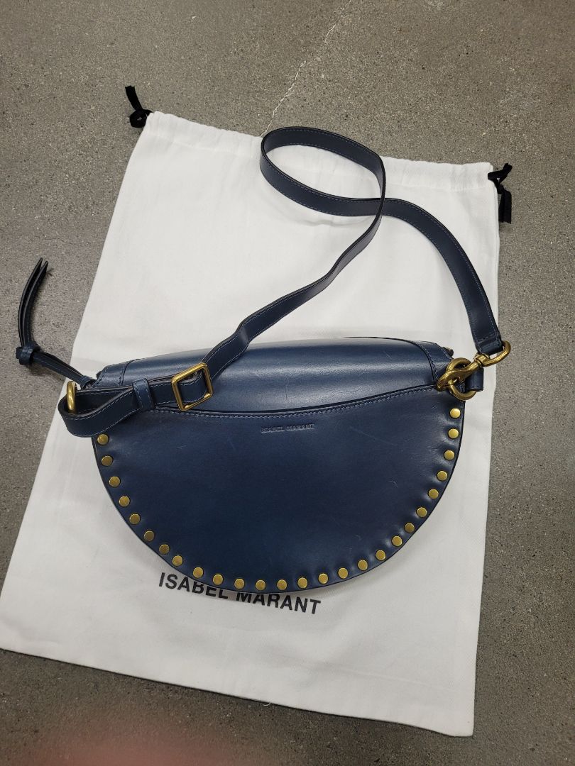 Blue Isabel Marant Studded belt bag