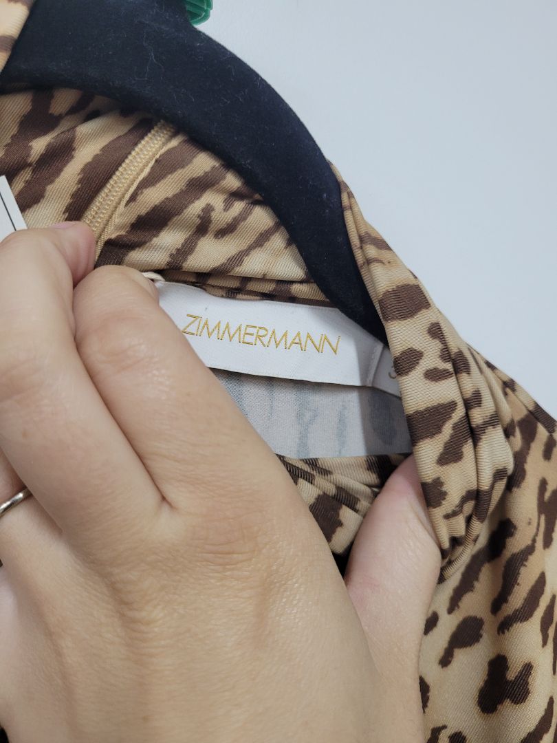 Leopard Zimmermann Long Sleeve Top, 3