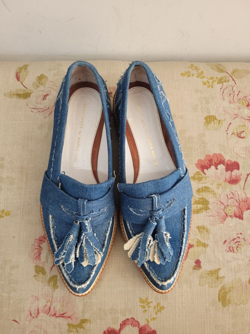 Blue Karen Walker x Beau Coops Loafers, 38