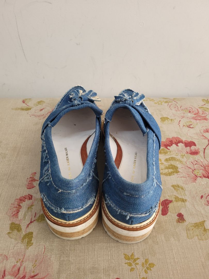 Blue Karen Walker x Beau Coops Loafers, 38