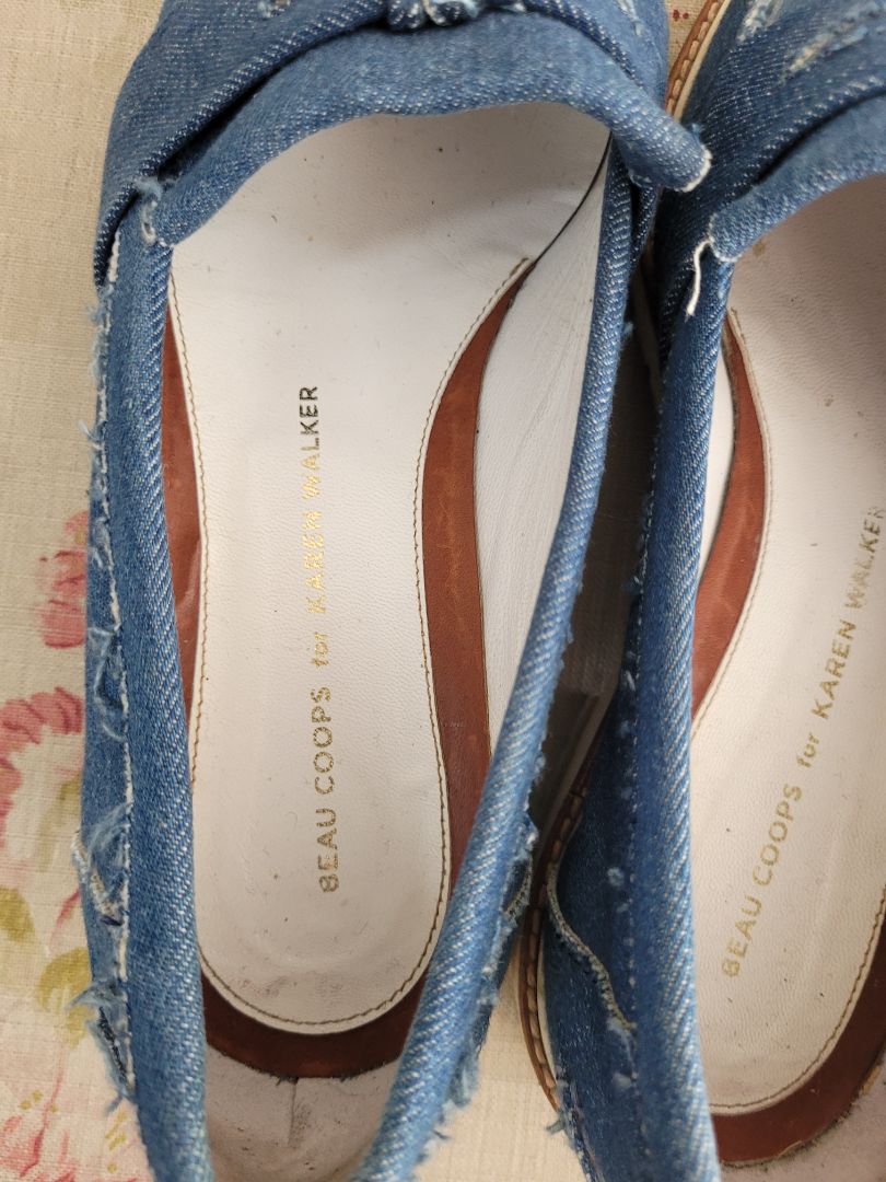 Blue Karen Walker x Beau Coops Loafers, 38