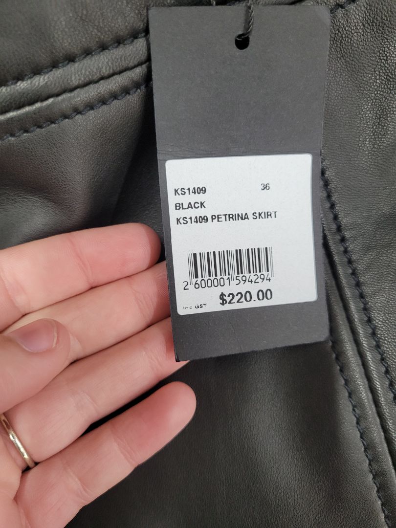 Black Kookai Leather, 38