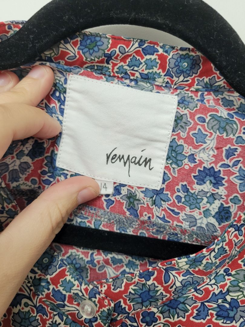 Red and blue Remain Shirt, 14