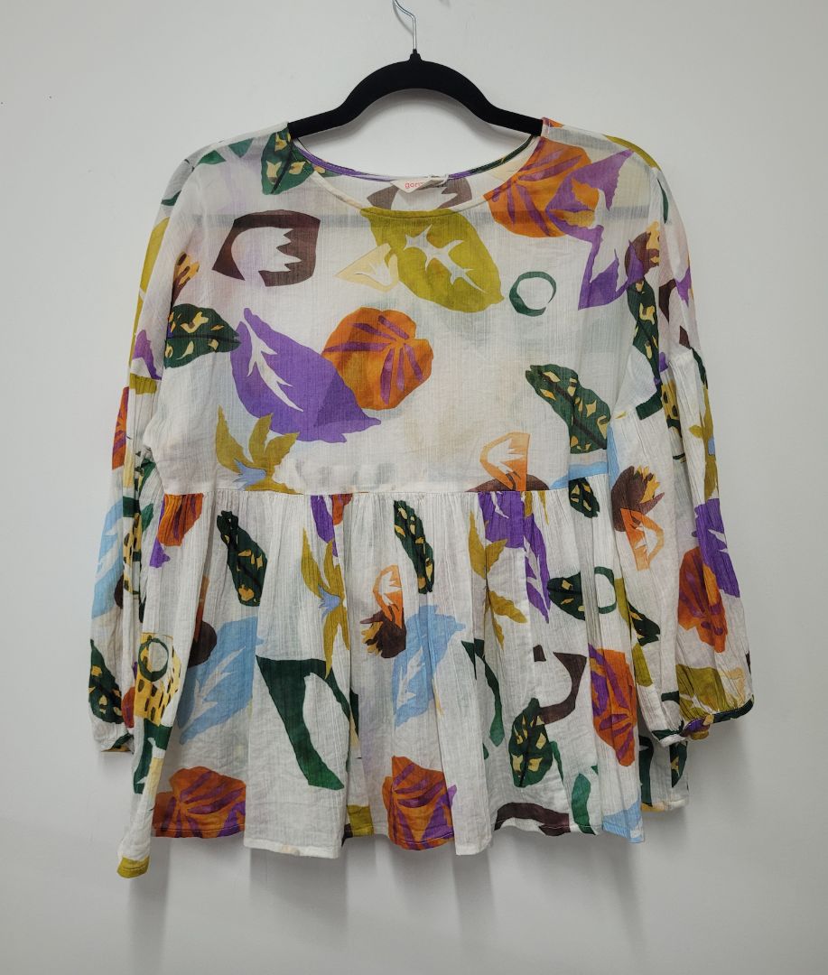 Multi Gorman Long Sleeve Top, 6