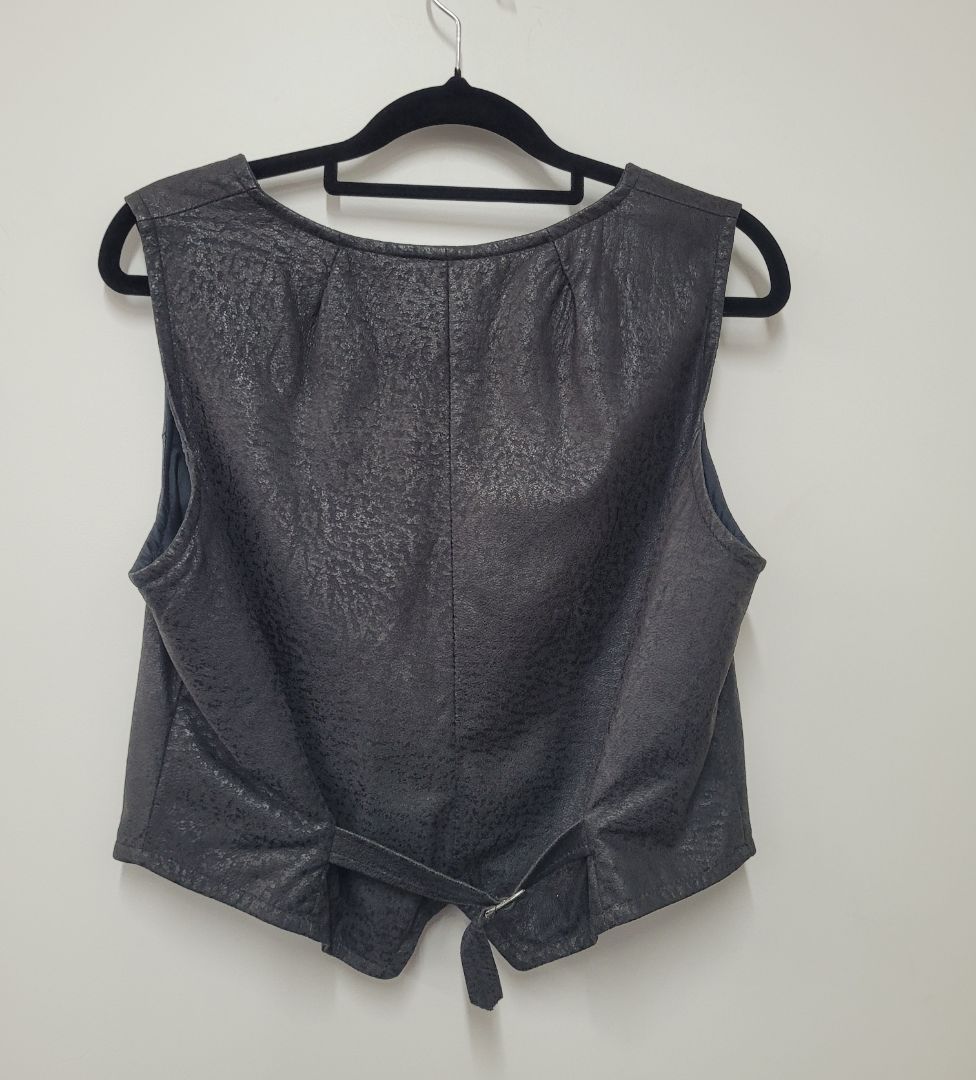 Navy Wapiti deer skin vest, s/m
