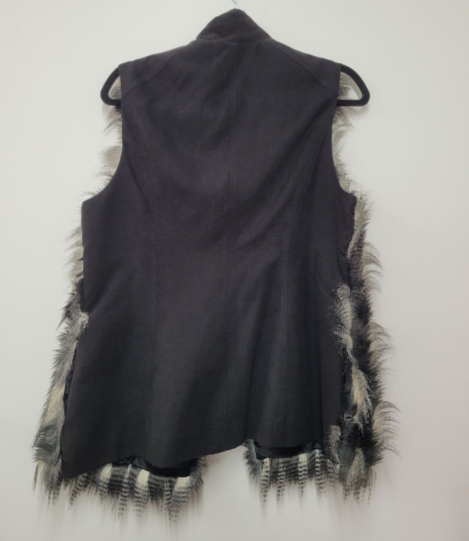 Grey black Verge Short Sleeve Top, s