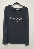 Black Repertoire Long Sleeve Top, 10