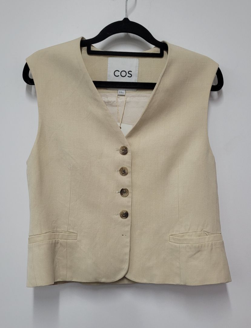 Beige COS Vest, S