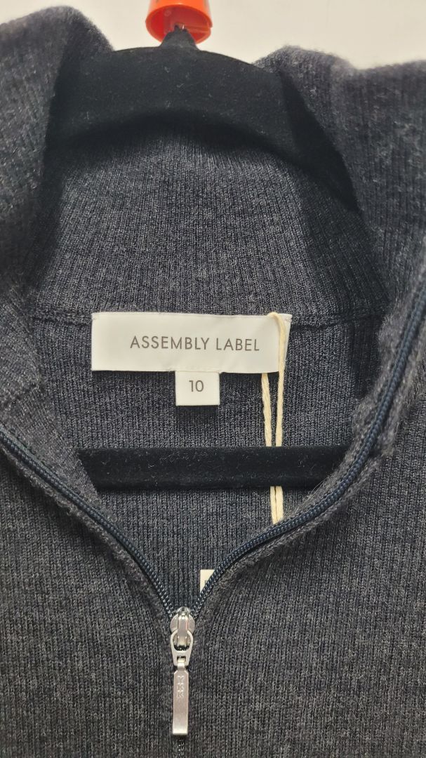 Grey Assembly Label Long Sleeve Top, 10
