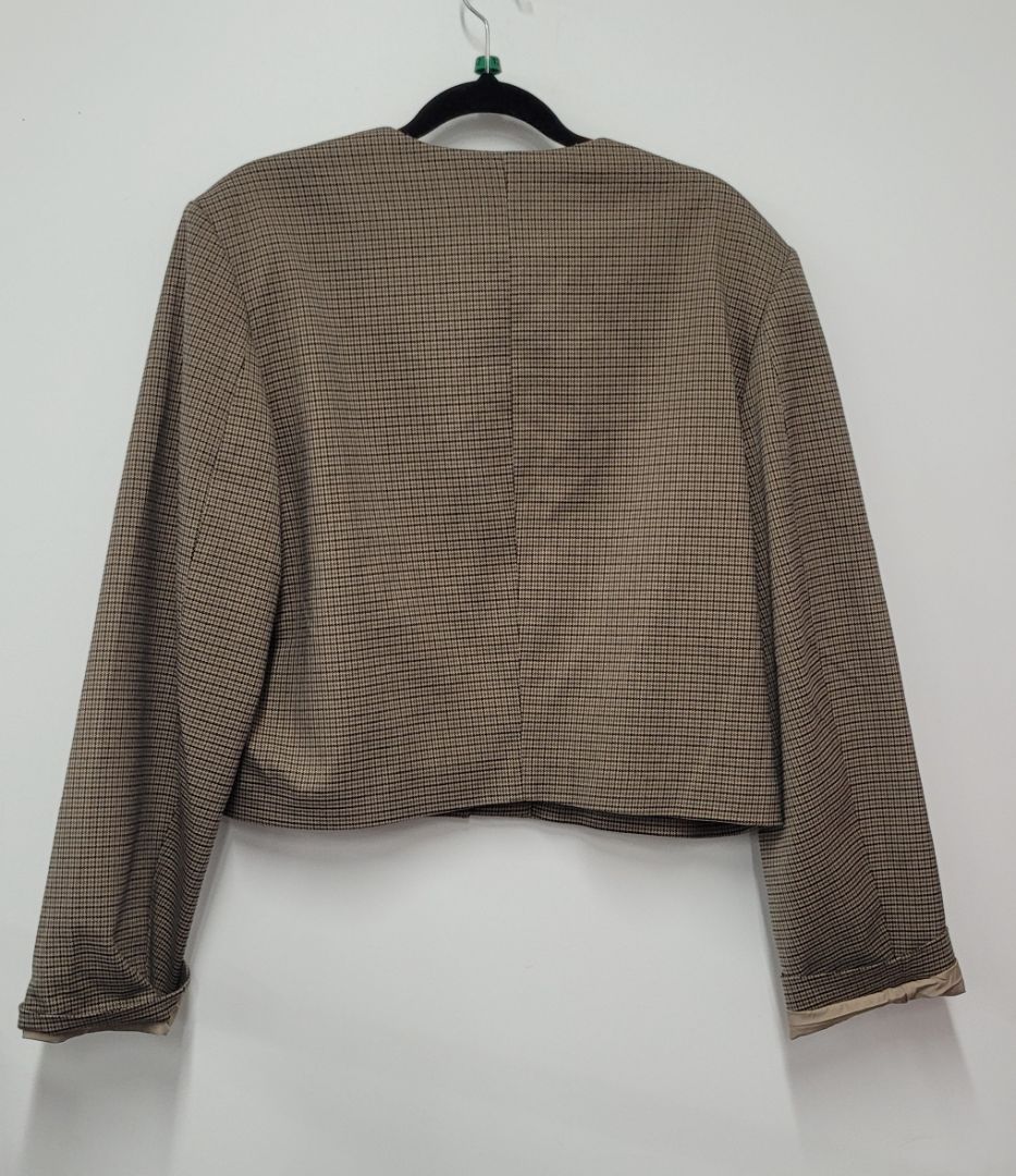 brown plaid H&M Blazer, M