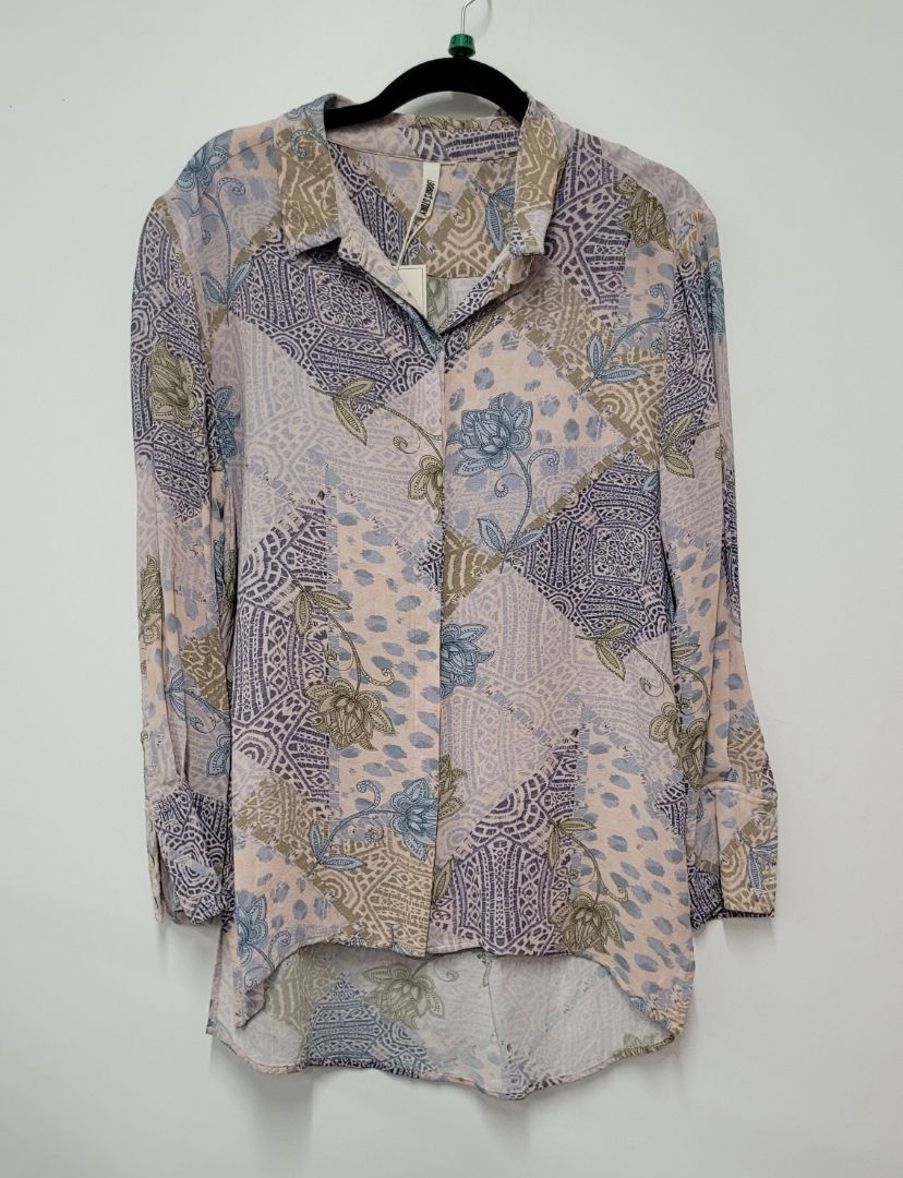 blue,pink Loobies story Long Sleeve Top, m