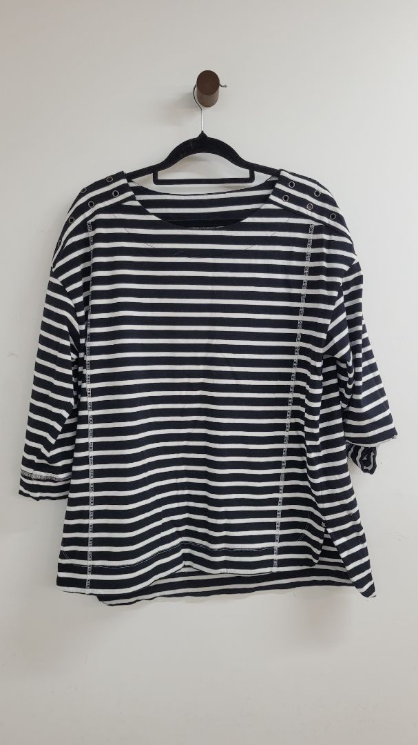 Black & white Design nation Short Sleeve Top, L