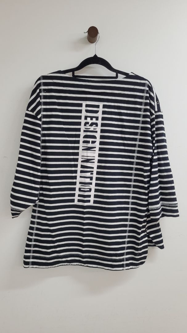 Black & white Design nation Short Sleeve Top, L