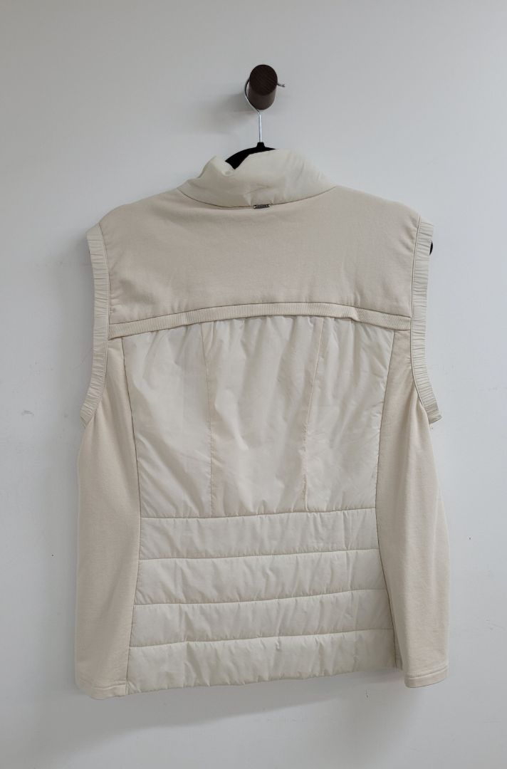 Cream Verge Puffer Vest, L