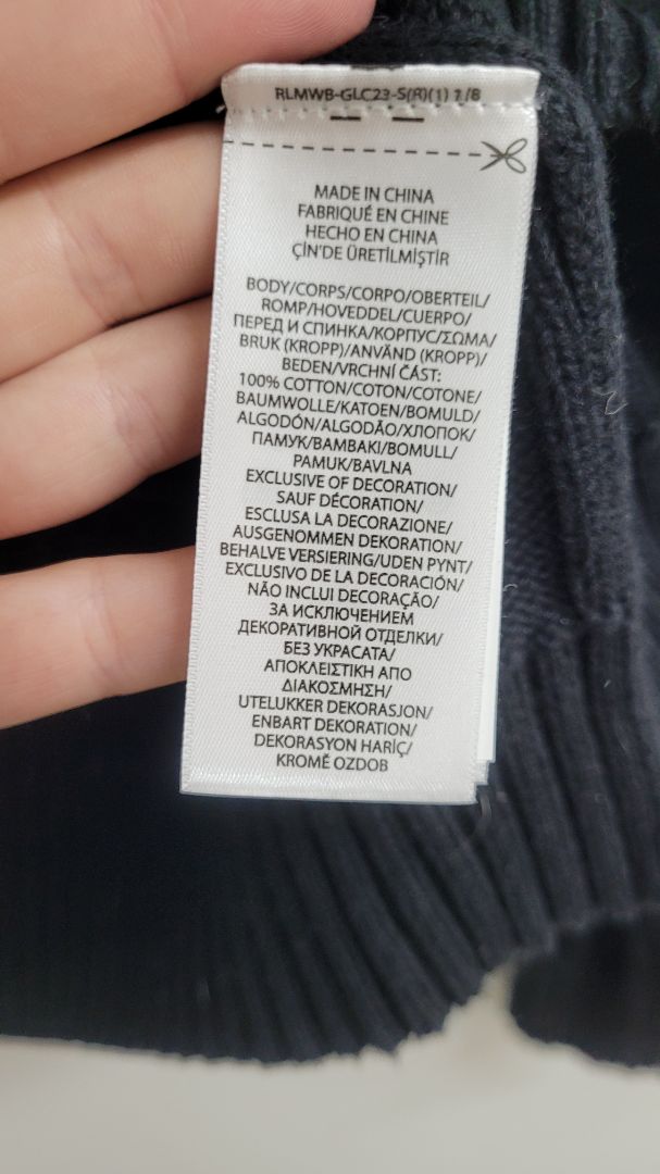 Black Ralph Lauren Jumper, XL
