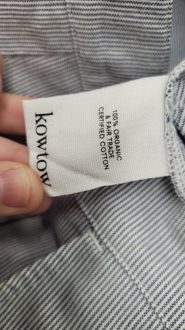 Blue white Kowtow Pants, S