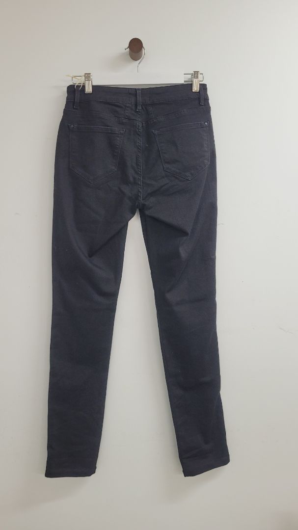 Black with leopard print down the sides Joseph Riboff Jeans, 8