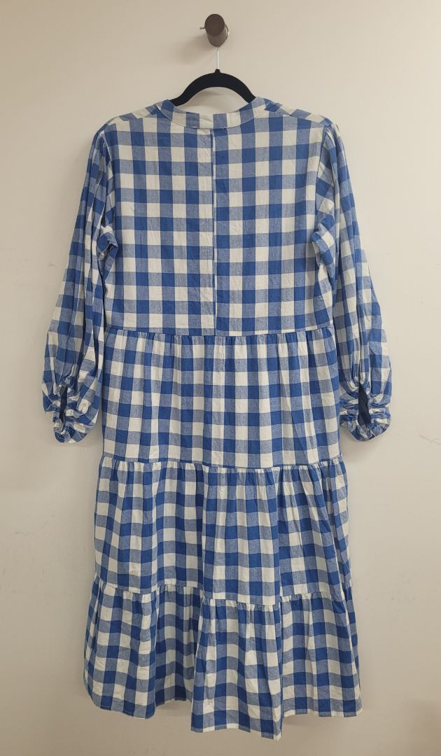 Blue and white Miracle Dress, 8