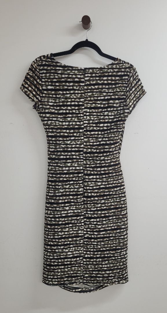 brown black white Joseph Riboff Dress, 6