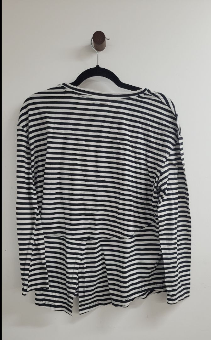 White and black Moochi Long Sleeve Top, S