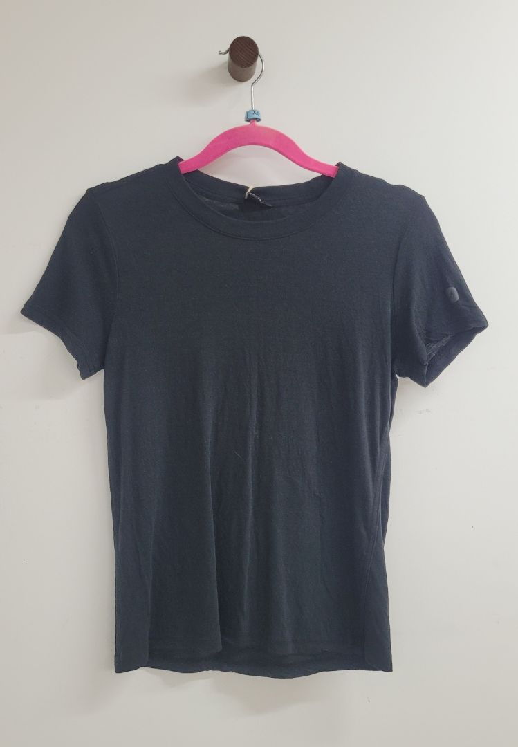 black Allbirds Short Sleeve Top, S