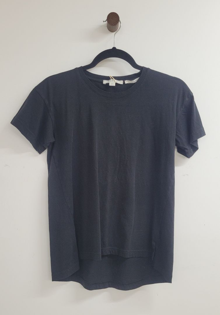 black Trenery Short Sleeve Top, xxs